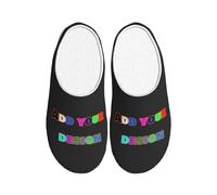 ＨＡＯＡＮＧＺＨＥ Custom Slippers for Women & Men - Customized Slippers for Women/Men - Embroidered Name/Text, Soft Fleece Lining - Cozy Non-Slip Indoor Shoes - Birthday Gift (Personalize Design)