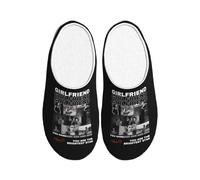 ＨＡＯＡＮＧＺＨＥ Custom Slippers for Women & Men - Customized Slippers for Women/Men - Embroidered Name/Text, Soft Fleece Lining - Cozy Non-Slip Indoor Shoes - Birthday Gift (Personalize Design)