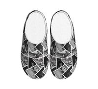 ＨＡＯＡＮＧＺＨＥ Custom Slippers for Women & Men - Customized Slippers for Women/Men - Embroidered Name/Text, Soft Fleece Lining - Cozy Non-Slip Indoor Shoes - Birthday Gift (Personalize Design)