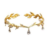 Custom Strass Forehead Chain & Tiara - Élégant Crystal Headdress For Weddings, One Size, Bois d'agar