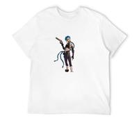 Custom Summer Men Arcane Jinx 1 Quick Dry T-Shirt 100% Polyester Couple Style Round Neck Jogging T-Shirt White M