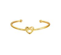 Custom4U Bracelet Gold Tie the Knot pour Filles - Personnalisé avec 2 Prénoms, Bracelet Ajustable, Cadeau Bijou pour Maman, Fille ou Meilleure Amie