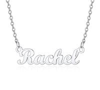 Custom4U Collier Prénom Rachel Ras de Cou pour Femme 45+5cm