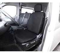 Customagic Housse Universelle spéciale Utilitaire pour siège Avant unitaire Noir pour CONDUCTEUR Polyester