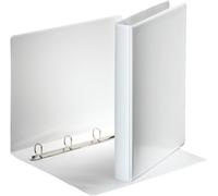Customisable Ring Binder-A4-180 Sheet Capacity-Polypropylene Covered Cardboard-4 Rings-White
