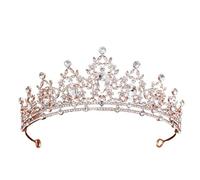 Customizable Bridal Crown Elegant Hair Accessory for Adult Weddings & Birthdays, One Size, Bois d'agar