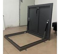 Customizable Rooftop Hatch Lid Rainproof, Galvanized Attic Skylight Cover with Gas Shock Strut & Handle & Rubber Seal Strip, Manhole/Cellars Exit Cover(600mm)