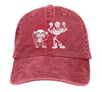 Customized Fashion Undertale sans Funny Hip-Pop Caps for Men Red