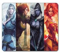 Customized Non-Slip Large Textured Surface Water Resistent Mousepad Dota 2 Lina Windrunner Drow Ranger Crystal Maiden Heroine Game Durable Large Gaming Mouse Pads Oblong Mousepad