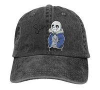 Customized Smile sans Funny Hat Cap for Men Black