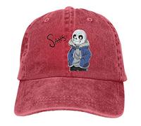 Customized Smile sans Geek Hat Cap for Man Red