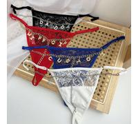 Customized Thongs Name,Women G-String Panties Crystal Letters Sexy Waist Chain Personalized Custom Name T-Back Tanga Underwear Beach Pool Bikini ,For Wife Girlfriend Birthday Gift Valentine's Day Chri