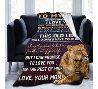 CustomprosPT Couverture en pour Mon Fils pour Cadeaux to My Son Toutes Les Saisons Couverture en Peluche Super Douce et Confortable pour Canapé-lit Bureau 100x130cm