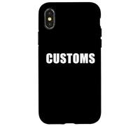 Customs - Fun Costume Dress Up Law Enforcement Border Coque pour iPhone X/XS