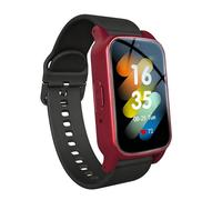 customty Montre intelligente avec détection de chute pour personnes âgées, suivi GPS et alerte SOS, appel vidéo 4G HD, étanche, idéal pour la démence/la maladie d'Alzheimer (rouge)