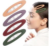 CustomyLife Lot de 4 pinces à cheveux en émail mat pour cheveux, grandes barrettes en métal pour mariage, bal, fiançailles, épingles à cheveux pour femme, cheveux fins et épais