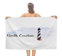 CustonCares North Carolina Serviette de plage à séchage rapide, absorbante, compacte pour adulte, jolie serviette de pique-nique American History U, 78,7 x 139,7 cm pour adultes, hommes, femmes