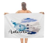 CustonCares Serviettes de plage Antarctique de 78,7 x 139,7 cm, résistantes à la décoloration, absorbantes, à séchage rapide, pour voyage, salle de bain, bain