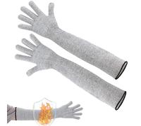 Cut Resistant Protective Sleeves, Cut Resistant Garden Sleeves, Safety Sleeves Arm Protectors, Protection Safety Sleeves, 21 Inch Protective Arm Sleeves, Easy To Use, Portable for Gardening Repairing
