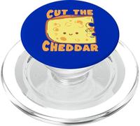 Cut The Cheddar Cute Cheese Pun Foodie Humour Design PopSockets PopGrip pour MagSafe