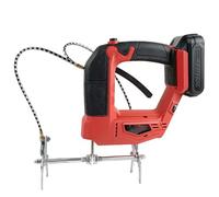 CUTANGELAR Agitateur électrique antidérapant 150 W, outil de vibration de cadre sans fil, 4 vitesses réglables, construction en acier galvanisé, 2000 mAh, design compact 38 x 34 x 11 cm(Red)