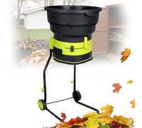 CUTANGELAR Broyeur de feuilles sans lame pour compostage, broyeur électrique 2500 W avec éjection réglable, grande trémie pour, idéal pour les débris de jardin et les aiguilles de pin(10mxpowercord)
