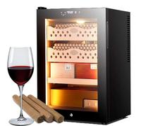 CUTANGELAR Cave à cigares à température contrôlée, Cave à cigares Haut de Gamme 50L : Faible consommation d'énergie 70W, Convient pour Une Utilisation au Bureau ou à la Maison(Winecabinet)