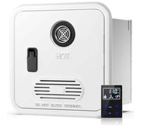 CUTANGELAR Chauffe-Eau Pour Camping-Car, Douche Instantanée Avec Télécommande. Système Sans Réservoir 55,000 BTU. Fonctionnement DC 12V Et Porte 15x15 Pouces, À Divers Types De Camping-Cars.(White)