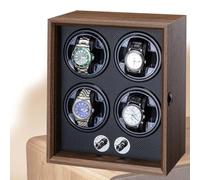 CUTANGELAR Coffret De Présentation pour Montres avec Remontoir Automatique Silencieux Il Est Équipé d'un Système D'arrêt Idéal pour Votre Collection De Montres Mécaniques.(B,4-Position)