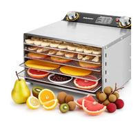 CUTANGELAR Déshydrateur Alimentaire Haute Puissance, Machine à Sécher Légumes, Séchoir Électrique pour Jerky, Herbes, Fruits et Légumes, Contrôle de Température et Minuterie Numérique(6Layers/400W)