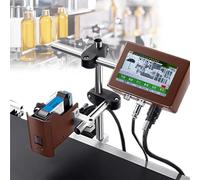 CUTANGELAR Encodeur De Dates pour Lignes De Production, Codeur Jet d'encre en Ligne, Imprimante Tactile : Imprime Les Dates, Codes-Barres Et QR Codes Directement sur Les Lignes De Production(25.4mm)