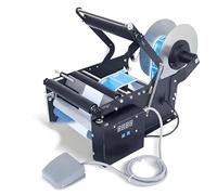 CUTANGELAR Étiqueteuse Électrique pour Bouteilles, Applicateur D'étiquettes Semi-Automatique avec Pédale, Cad-ence Jusqu'à 30 Étiquettes par Minute. Idéale pour La Production De Boissons.(Upgrade)