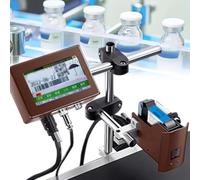 CUTANGELAR Imprimante Jet D'encre Industrielle, Machine De Codage Automatique, Machine De Codage En Ligne, Offre Une Résolution D'impression De 300 DPI Sur Divers Matériaux, Pour Les Codes-bar(25.4mm)