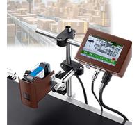 CUTANGELAR Imprimante Jet d'encre Tactile, Système De Codage Automatique par Lots : Imprime des Codes-Barres, des Numéros De Série Et des Images Ne-TS sur Divers Matériaux.(25.4mm)