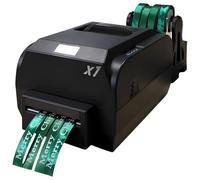 CUTANGELAR Imprimante Ruban Multilingue, Système Impression Numérique. Livre Vitesse Impression 150mm/s avec Haute Résolution, Parfait pour Emballage Personnalisé Et Ornements.(Quadrow)