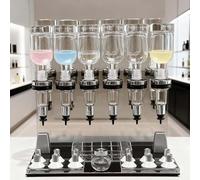 CUTANGELAR Kit De Remplissage De Liquide pour 12 Flacons, Distributeur De Parfum Manuel pour Bar, Flacons De 200 ML, pour Testeurs De Parfum, Idéal pour Bars, Studios Et Salons