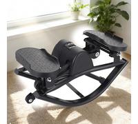 CUTANGELAR Le Mini Stepper, Appareil De Fitness À Faible Impact, Est Conçu pour Un Entraînement Cardio Doux pour Les Genoux.Les Petits Appartements pour Une Remise en Forme Pratique.(Black)