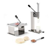 CUTANGELAR Machine À Baozi, Machine Manuelle À Fabriquer Des Petits Pains Avec Conception À 9 Plis, Capacité De 500 Petits Pains/Heure, Parfaite Pour La Cuis-ine Domestique(Full Set)