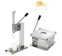 CUTANGELAR Machine À Baozi Vapeur, Machine Semi-Automatique À Fabriquer Des Petits Pains Avec 3 Moules Interchangeables, Acier Inoxydable Avec Une Production De 500 Petits Pains/Heure(Full Set)