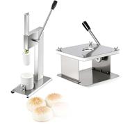 CUTANGELAR Machine À Faire Des Petits Pains, Machine À Former Les Baozi Semi-Automatique Avec 3 Moules Interchangeables, Pour La Fabrication De Raviolis À La Soupe, 500 Petits Pains/Heure(L)
