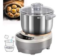 CUTANGELAR Pétrisseur électrique 5 L/7 L en acier inoxydable avec fonction fermentation, pétrisseur automatique avec fermentation thermostatique, idéal pour la préparation de pain et pizza.(7L)