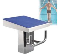 CUTANGELAR Plateforme De Départ pour Piscine, Plongeoirs Antidérapants en Acier Inoxydable, Inclinée À Plongeoir De Piscine Robuste avec Plateforme De Saut Inclinée À 15°, pour Athlètes(Upgrade)