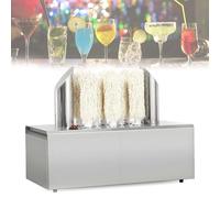 CUTANGELAR Polisseuse À Verres À Vin Électrique, Séchoir Automatique Électrique Pour Bars, Capacité De 300/330/660 Verres/heure, Idéale Pour Les Halls D'entrée, Bars, Cuisines, Restaurants(8Head)
