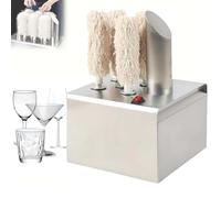 CUTANGELAR Polisseuse Électrique Pour Verres À Vin Av-ec Séchoir Automatique. Machine Professionnelle De Polissage De Ver-res À Vin (330/660 Verres/h). Nettoyage Facile Et Sans Effort(5Head)