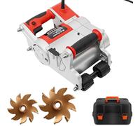 CUTANGELAR Raineuse Murale En Béton Avec Système À Double Lame, Équipée De Lames De 25 Mm Et 35 Mm Pour Une Grande Polyvalence. Idéale Pour Les Murs En Briques Rouges Et En Briques De Sa-ble.(Red)