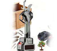 CUTANGELAR Sécateur Électrique Amélioré 3 Pouces Sans Fil, Lames Acier Carbone SK5 Batterie 1500mAh Perche Extension 7.1ft pour Jardin Arbre Paysagisme(With out pole)