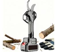 CUTANGELAR Sécateur Électrique Sans Fil 3 Pouces de Diamètre de Coupe, Élagueur Électrique Lourd avec Perche Telescopique, Lames SK5 pour Jardin Arbre Taille Branche(With pole)
