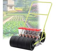 CUTANGELAR Semoir De Précision pour Potager. Semoir Manuel pour Légumes. Épandeur Manuel Sème Efficacement Les Semences De Maïs, De Radis en 1 À 6 Rangs avec Un Espacement Réglable.(6row)