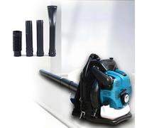 CUTANGELAR Souffleur À Dos 4 Temps 125cc Amélioré, Flux d'air Puissant pour Nettoyage Jardin, Faible Consommation, pour Enlèvement Efficace Feuilles Et Neige Grands Jardins.(Blue)