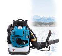 CUTANGELAR Souffleur À Dos sans Fil 4 Temps 125cc, Réservoir 2.0L, Max 10000 RPM, Nettoyage Multi-Surfaces, Faible Bruit Et Vibrations pour Usage Résidentiel Et Commercial.(Blue)